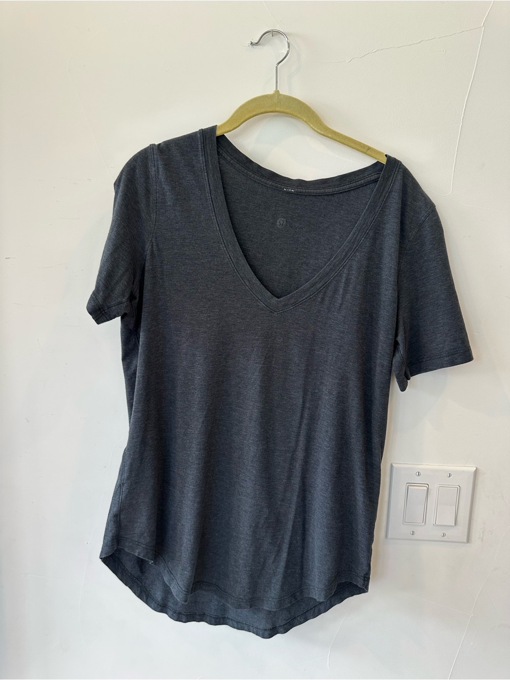 lululemon athletica Women’s V-Neck Short Sleeve Tee in Charcoal